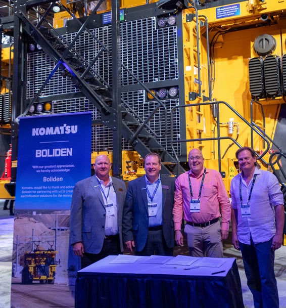 Boliden and Komatsu Accelerate on the Fast Lane to a Zero-Emission Mining Site 